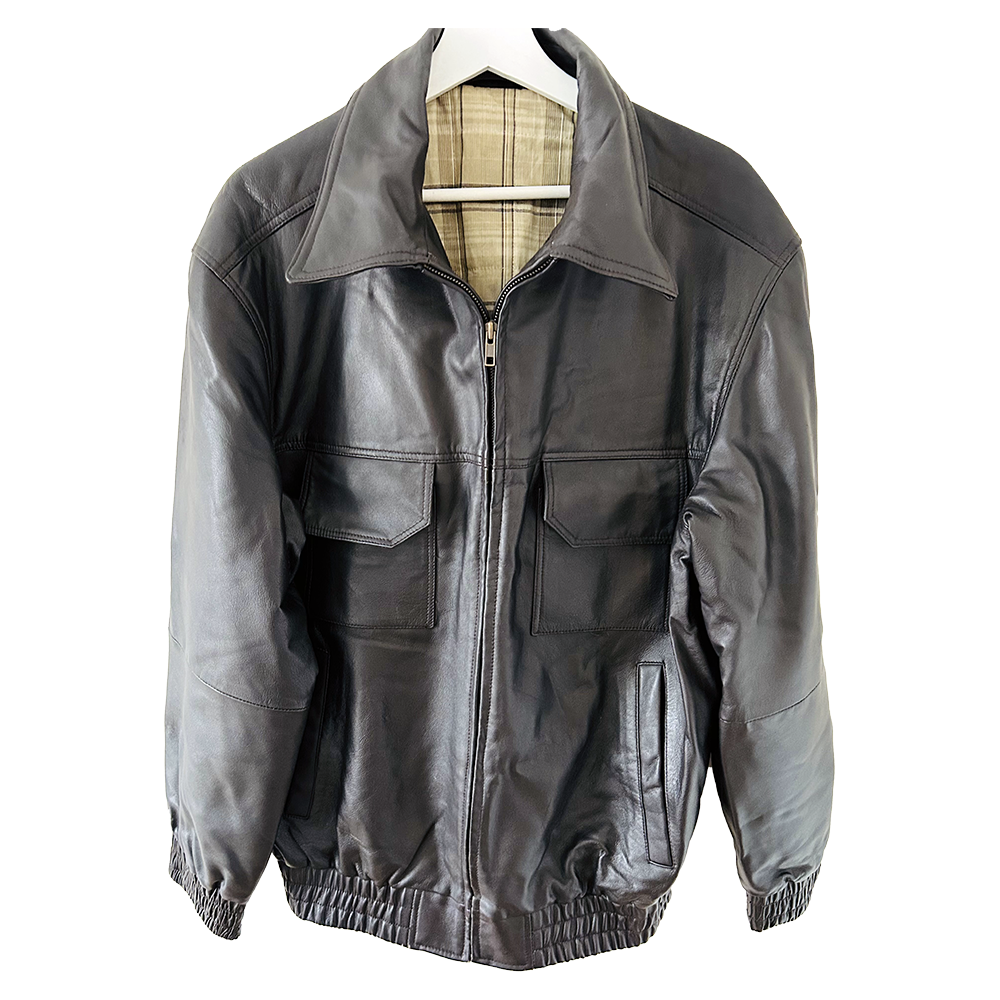 Vintage Greenwoods Black/brown leather jacket