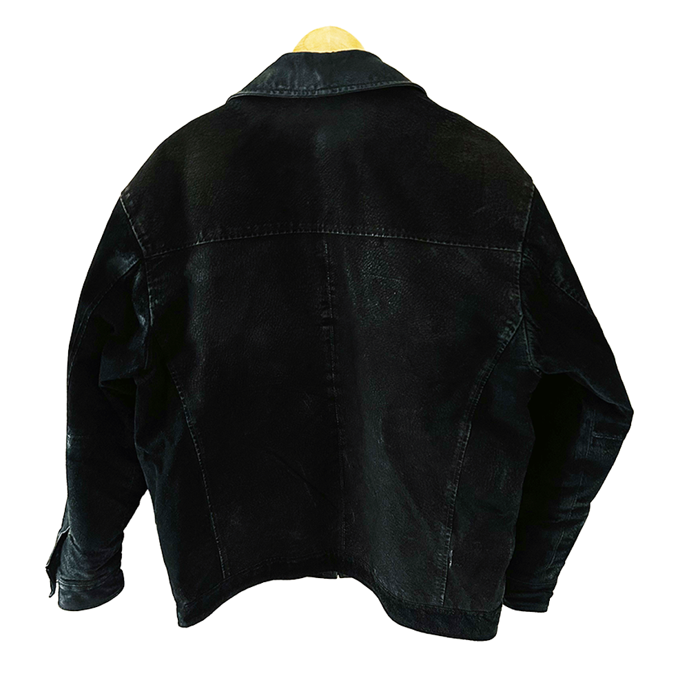 Men's vintage 80's/90's black suede jacket - Image 3