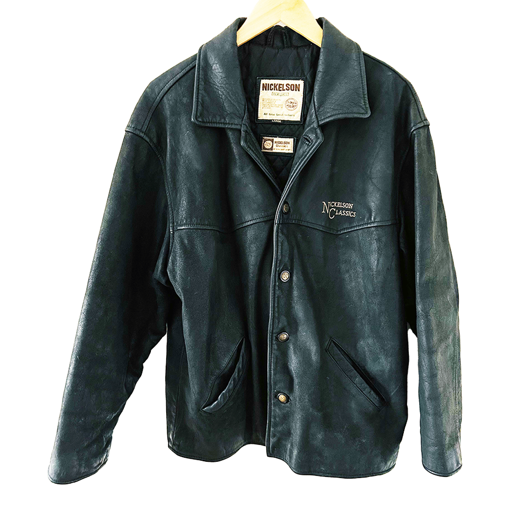 Men's vintage Nickelson classics leather coat