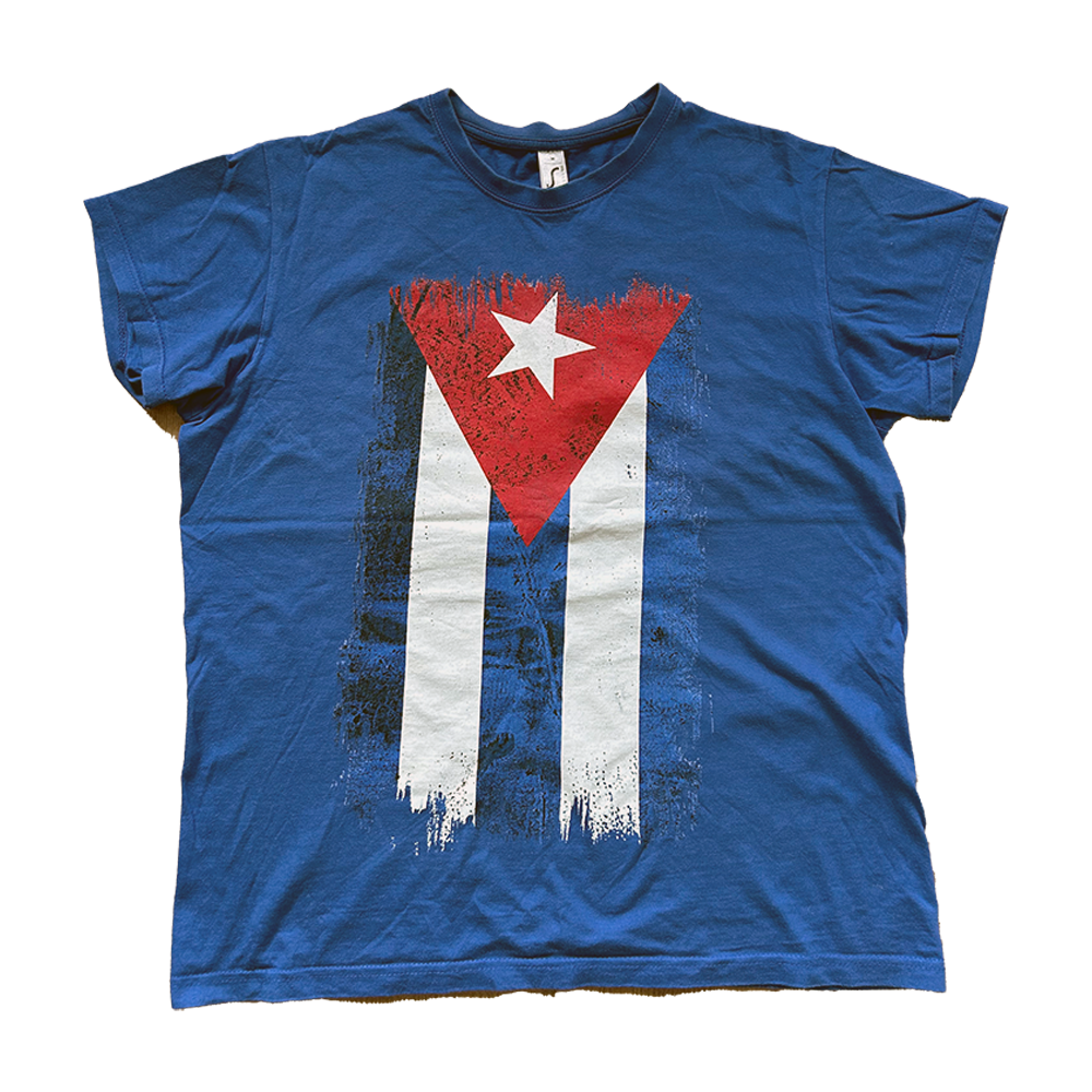 Blue Cuban flag t-shirt