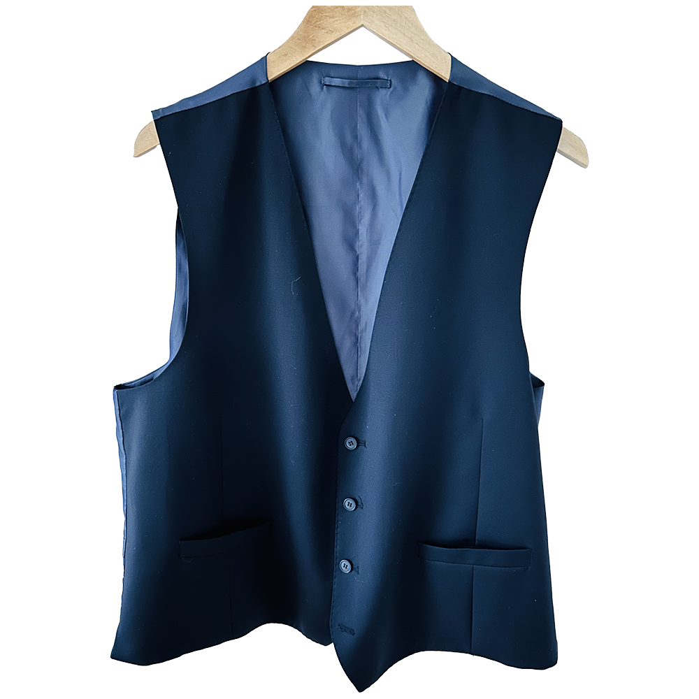 Black formal Moss waistcoat