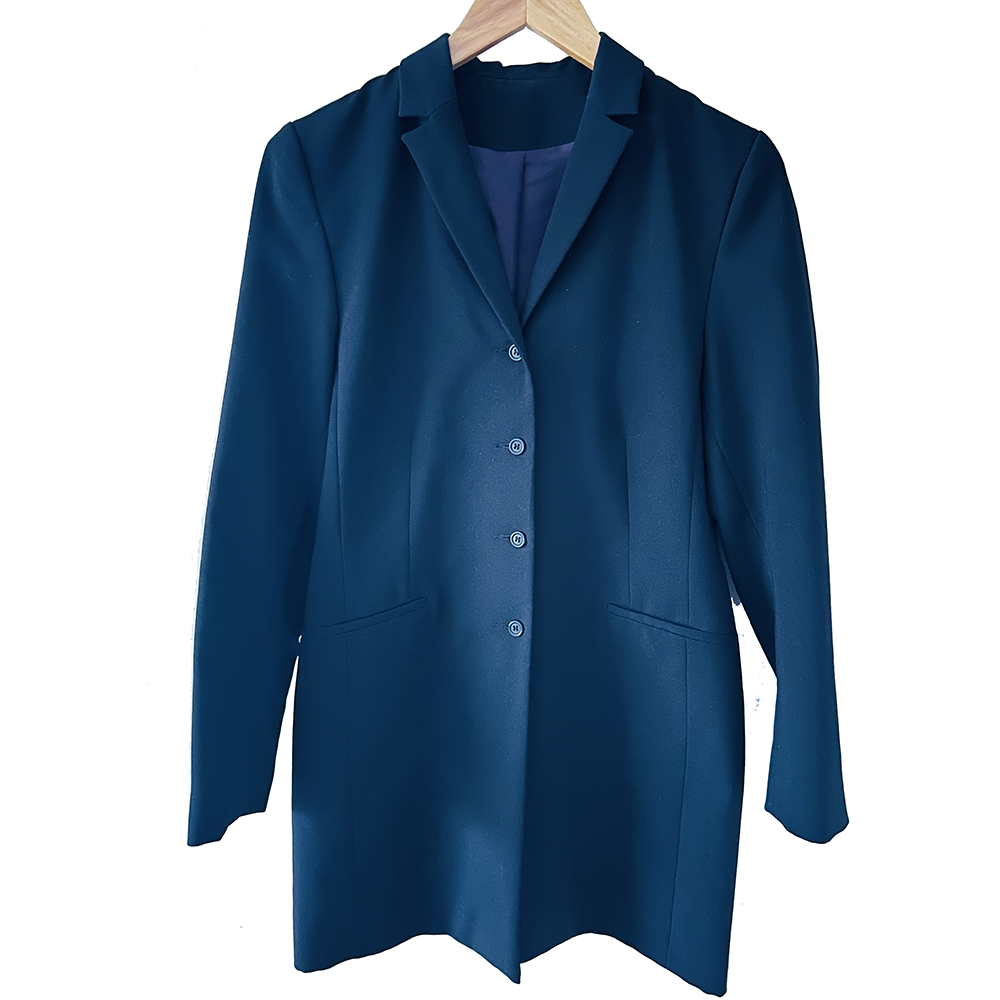 Ladies long black formal coat