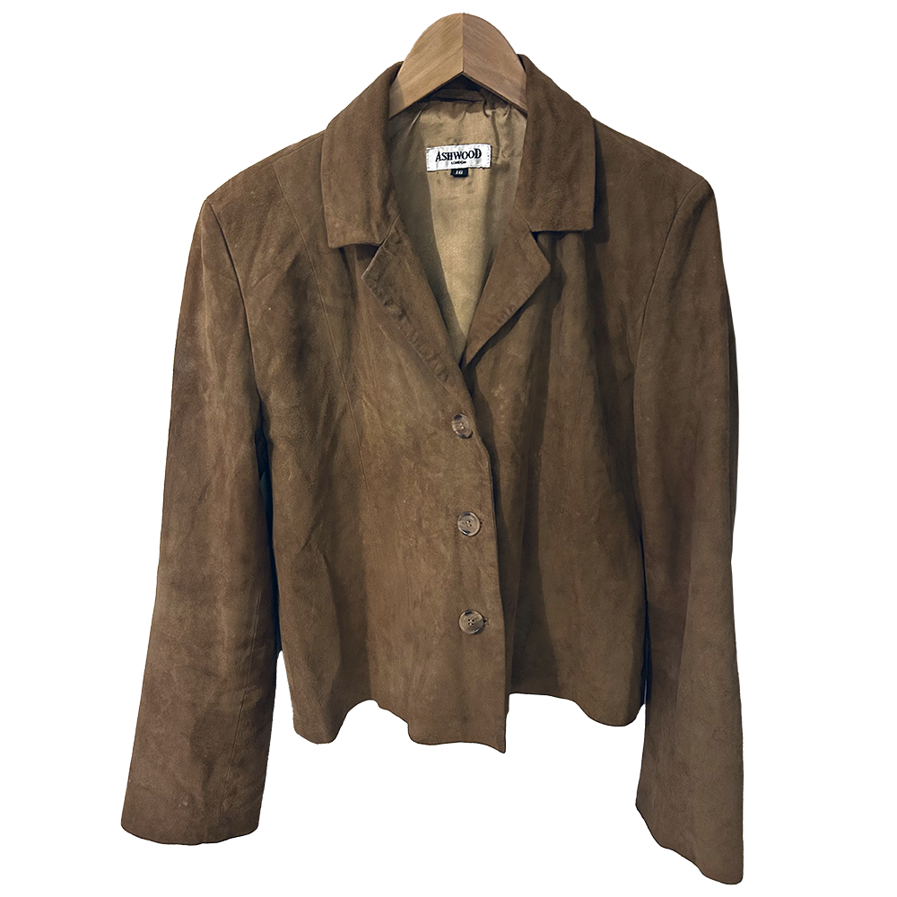 Ladies vintage camel suede Jacket