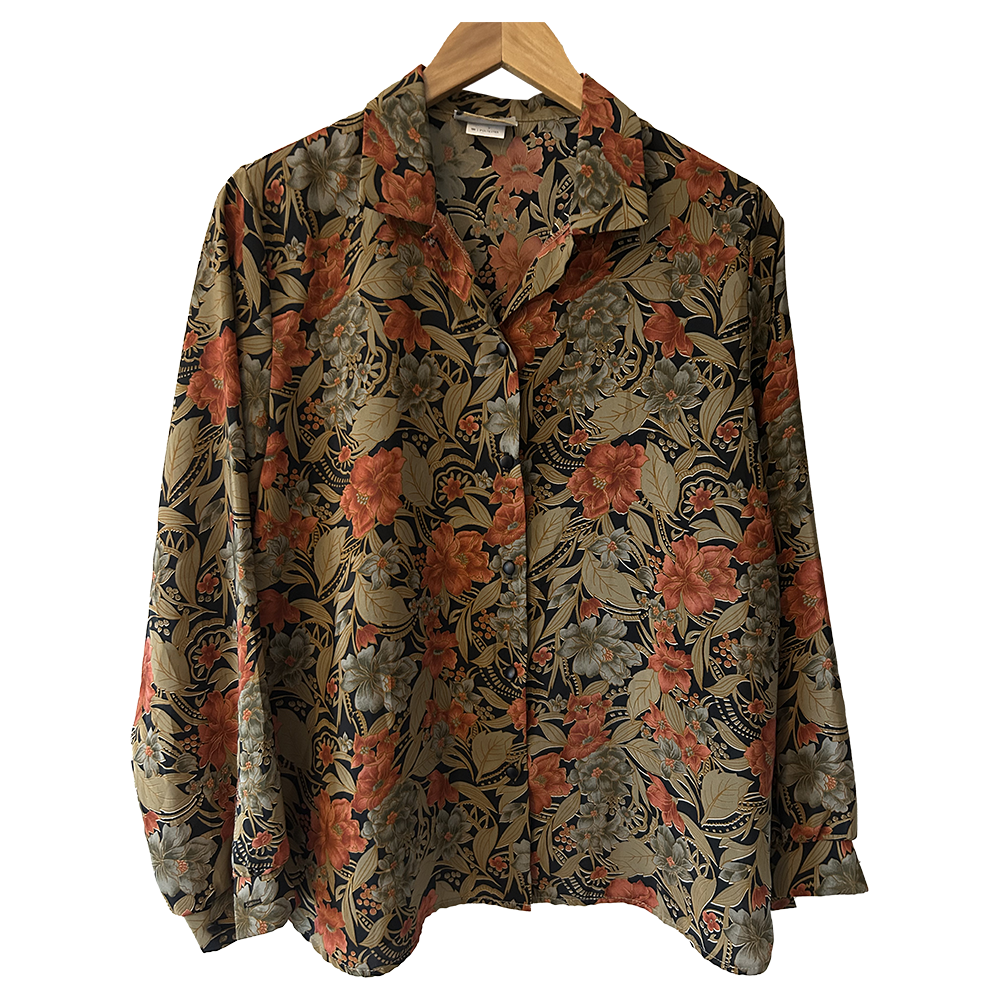 Ladies vintage floral shirt