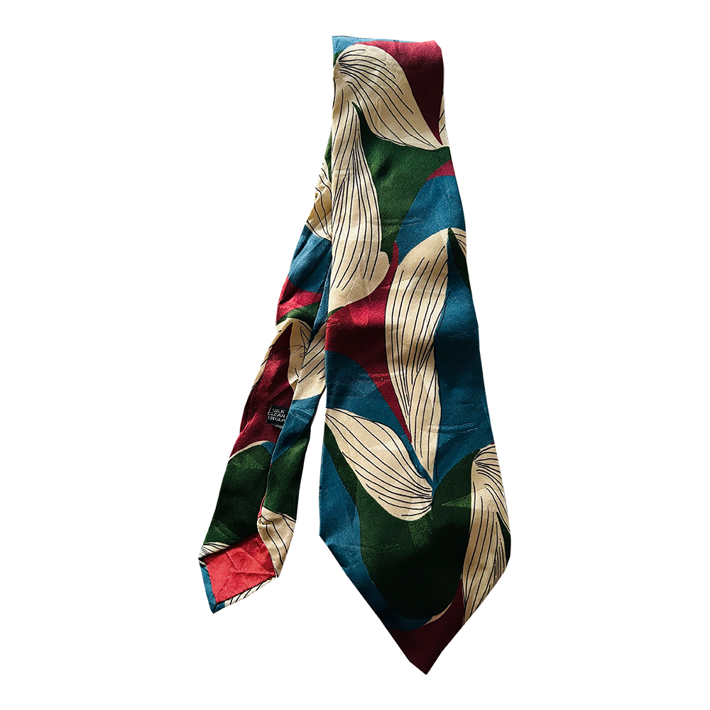 Retro 80s silk tie by Giovanni Bianchi