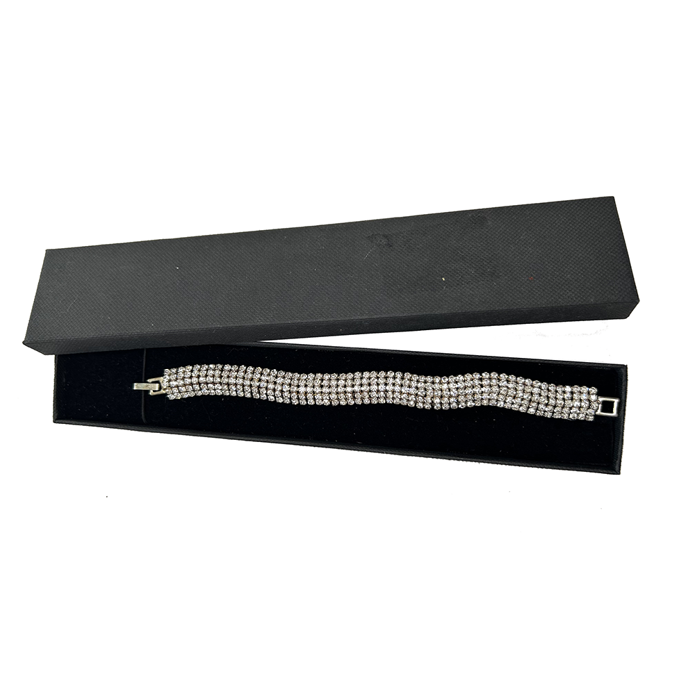 Retro silver diamante bracelet