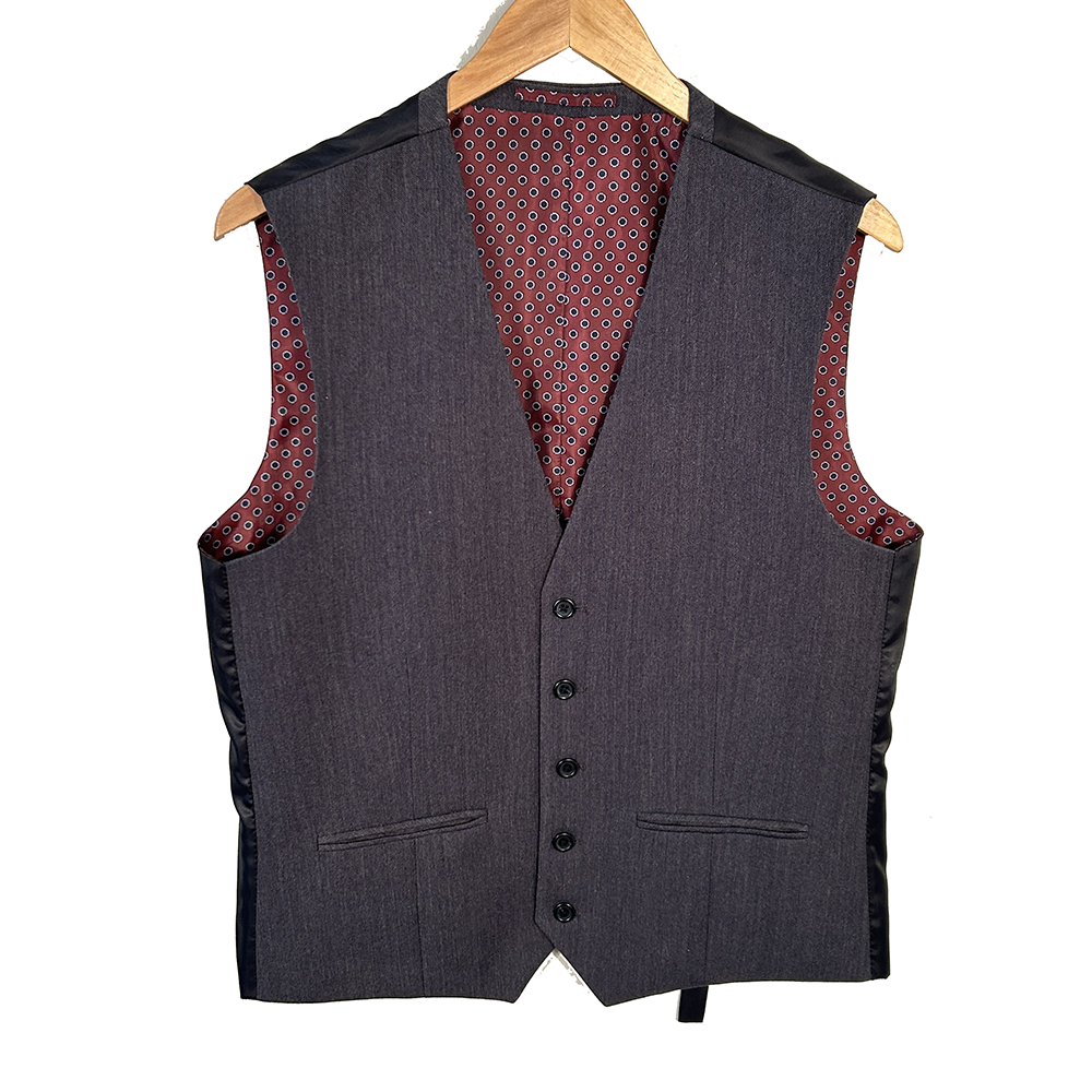 Men's Grey formal waistcoat