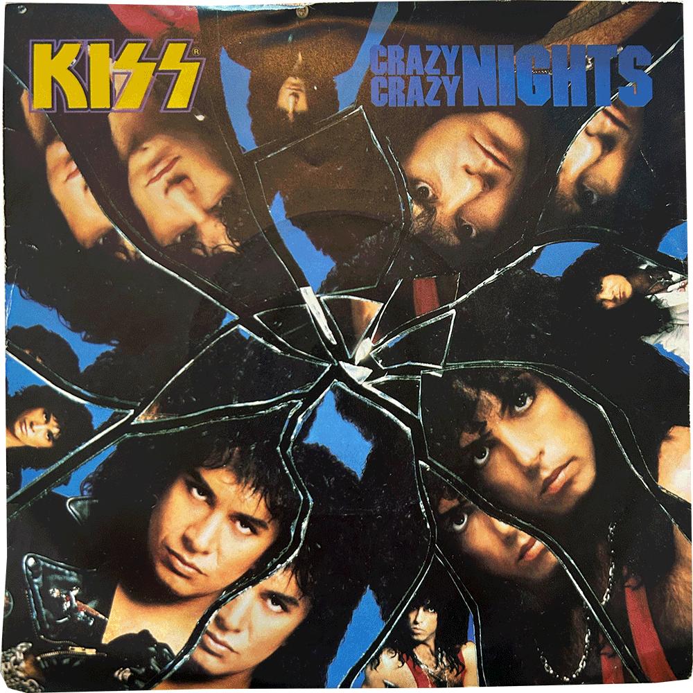 Kiss 'Crazy crazy nights' 7" vinyl record (1987)