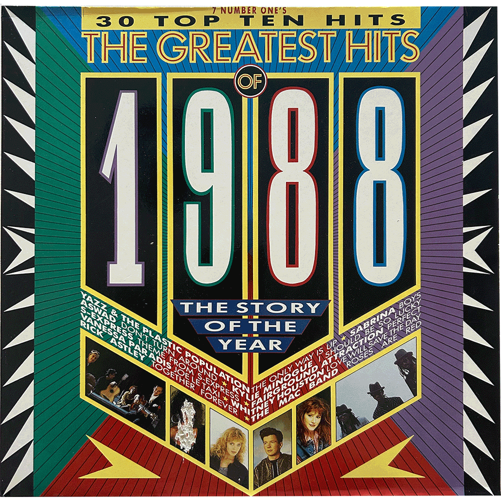 The greatest hits of 1988. 30 top ten hits. double gatefold LP