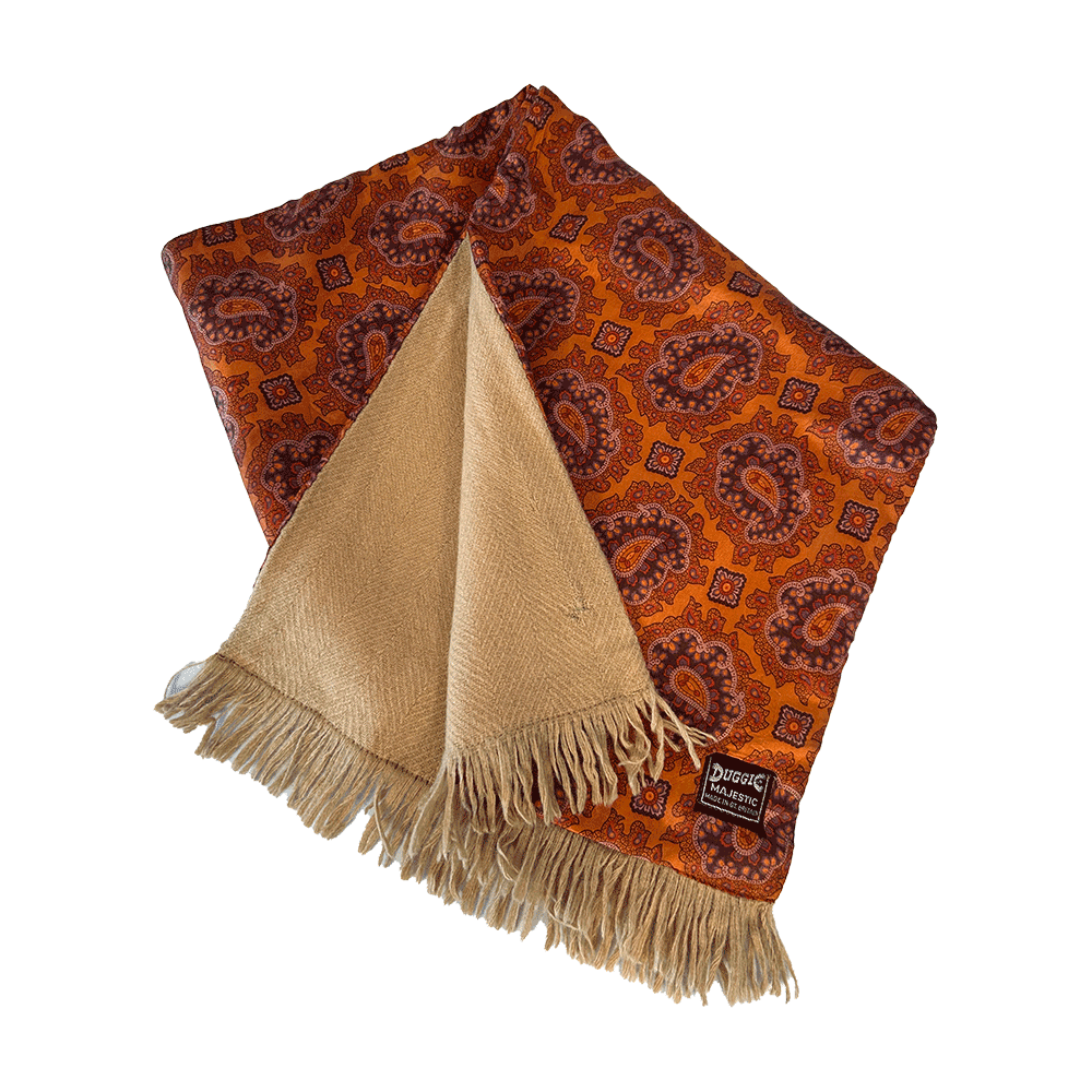 Men's vintage 70s Duggie Majestic silk/wool scarf