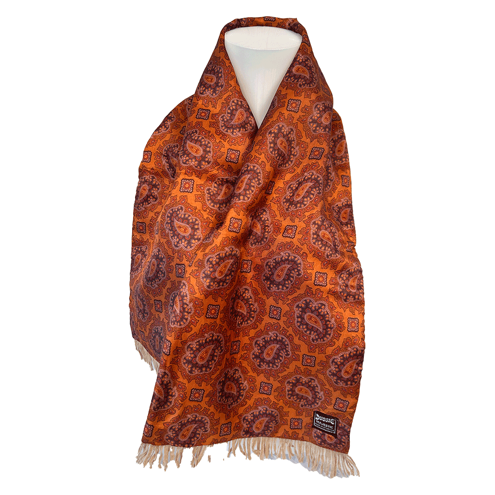 Men's vintage 70s Duggie Majestic silk/wool scarf - Image 2