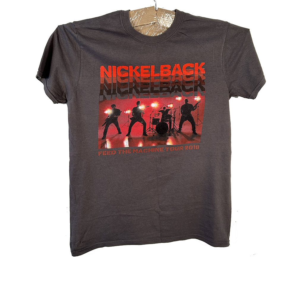 Grey Nickelback 2018 tour t-shirt