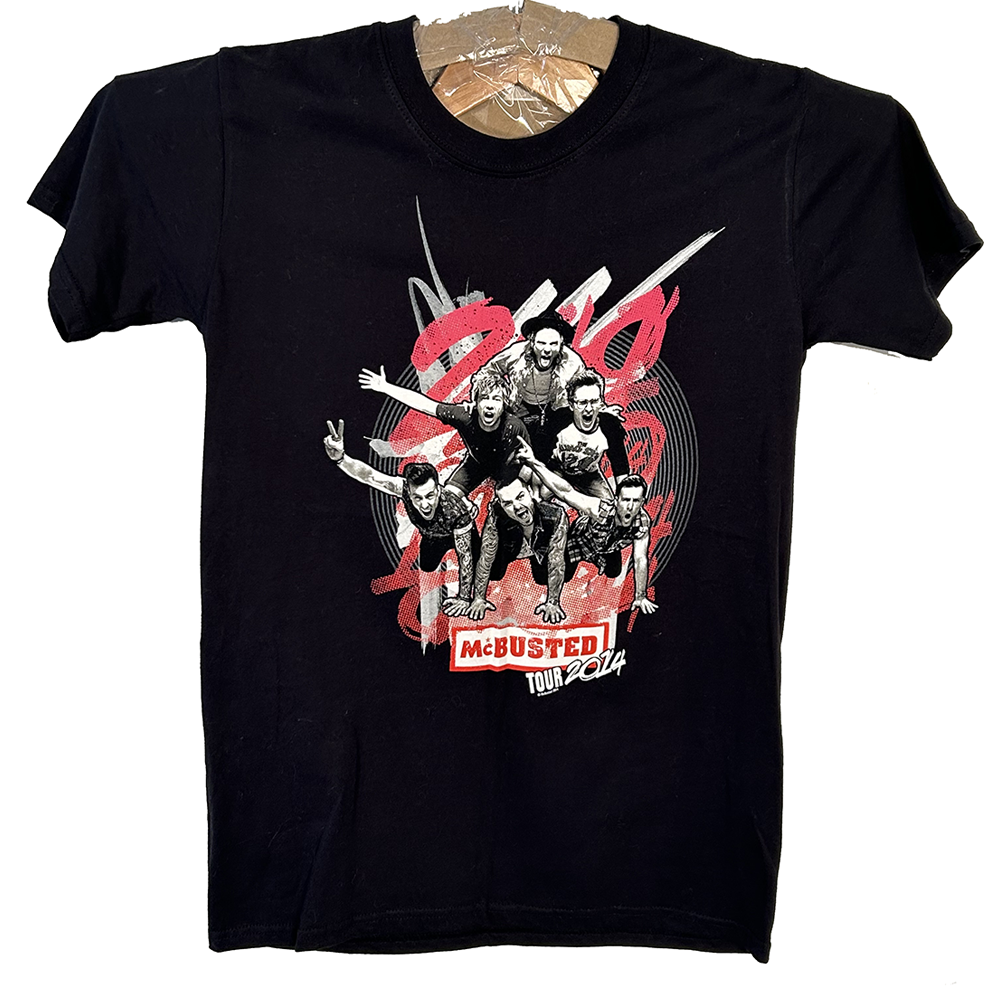 Black McBusted 2014 tour t-shirt