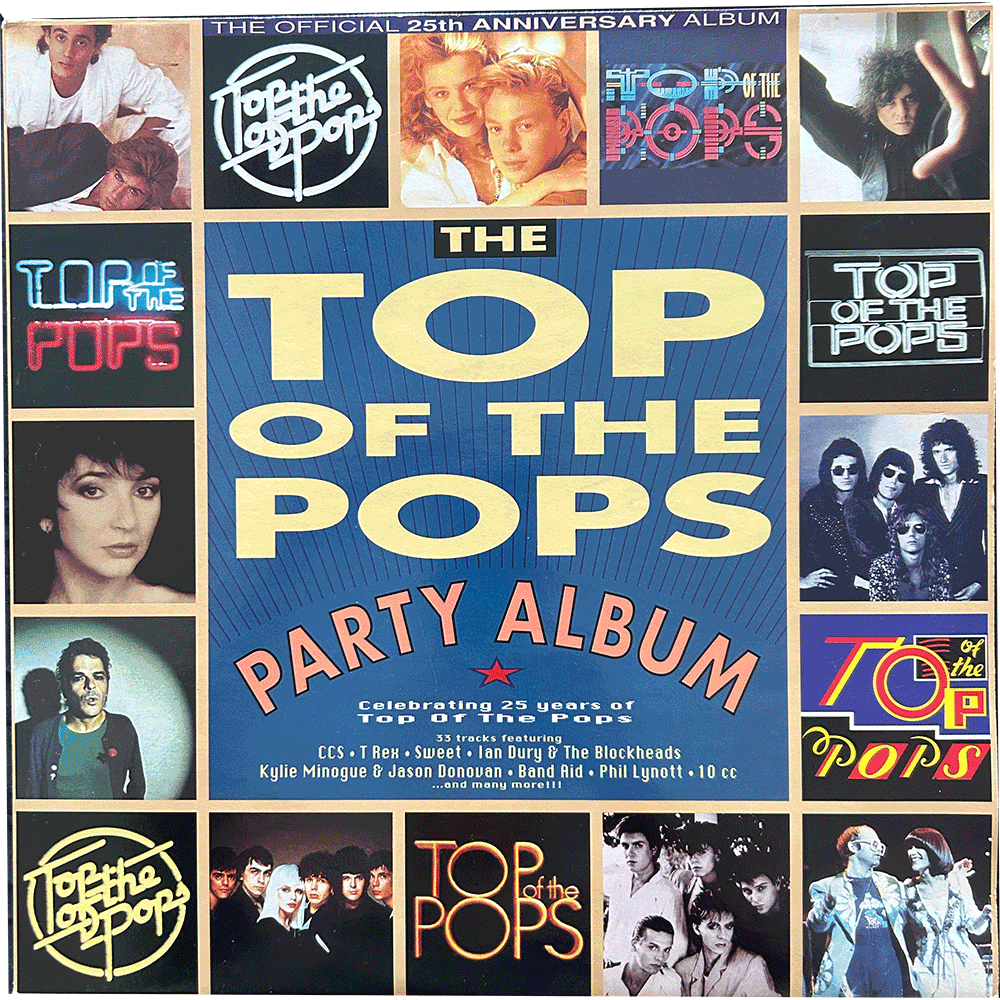 The Top of the Pops Party album. Double gatefold LP (1989)