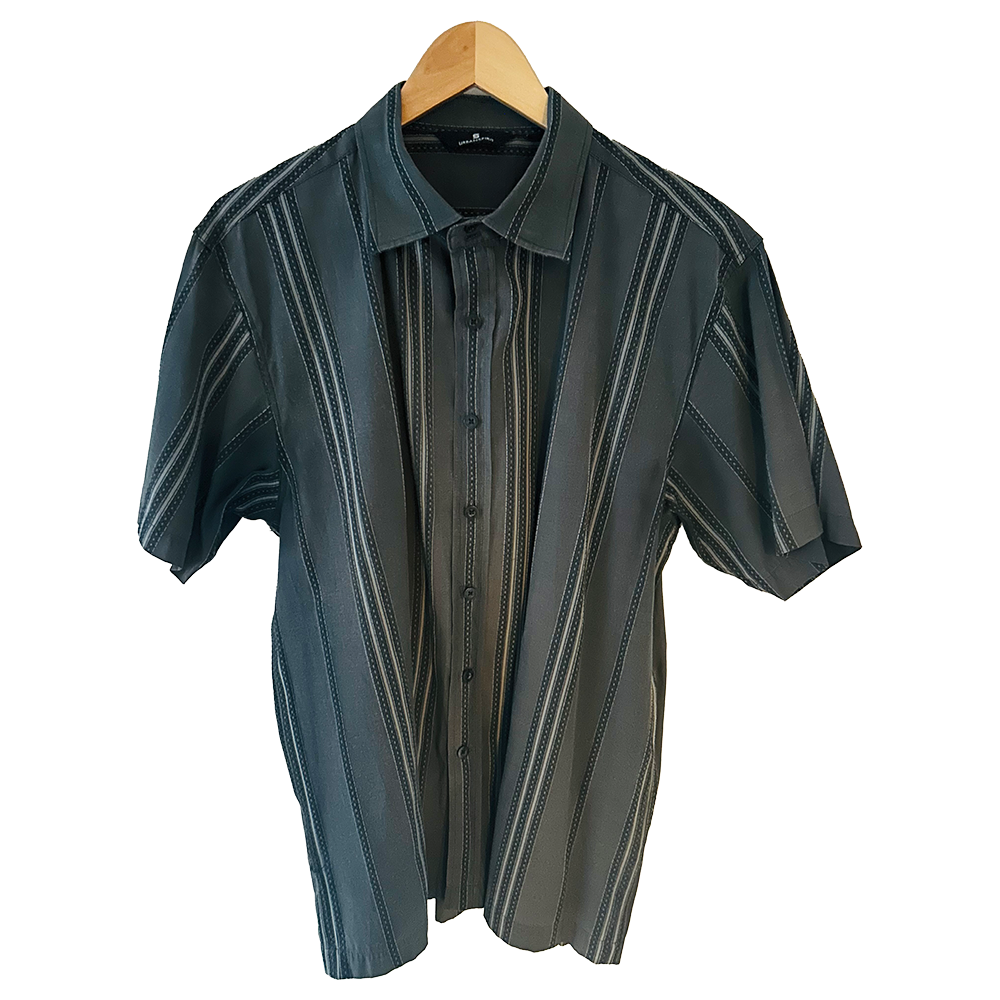 Men's grey stripe Urban Spirit casual shirt