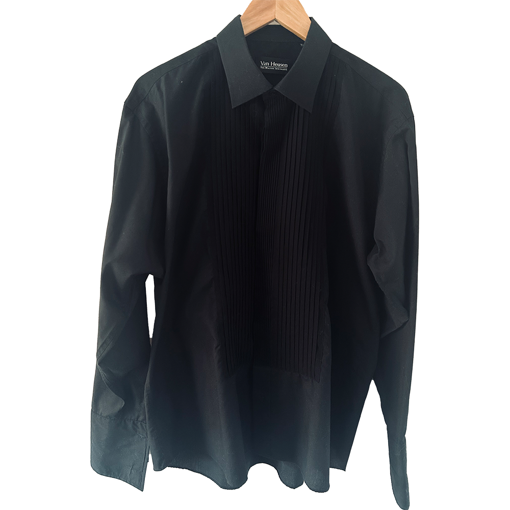 Men's Black Van Heusen formal shirt