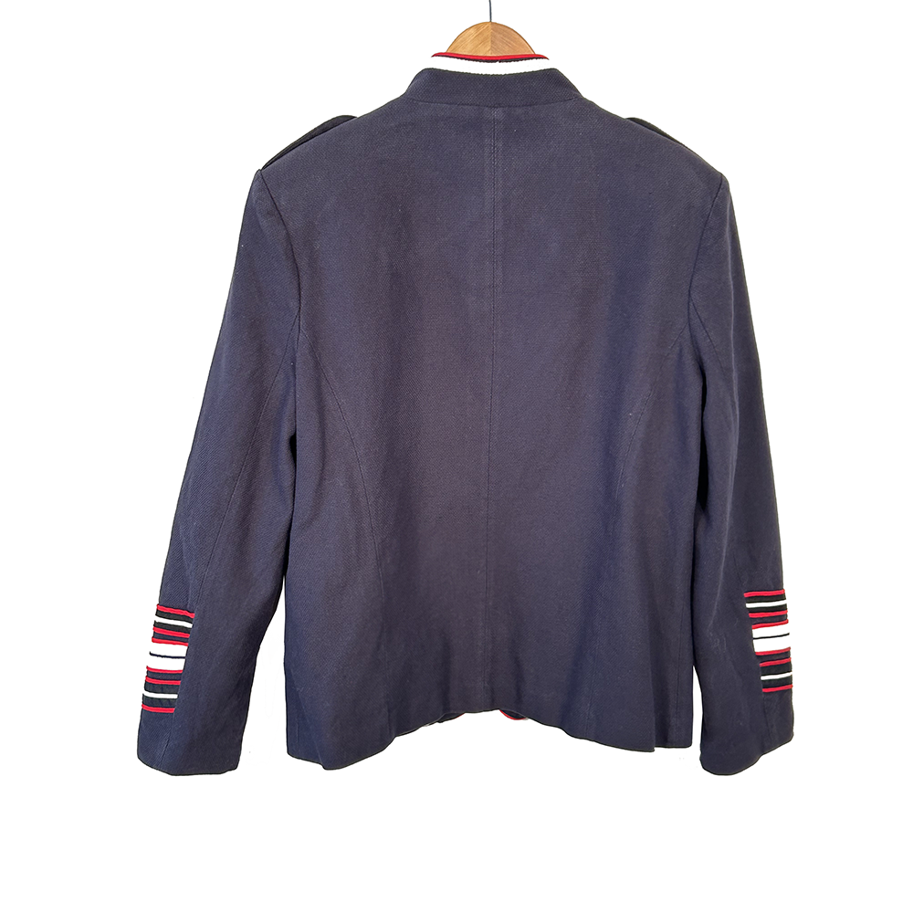 Men's blue Military style jacket - Image 2
