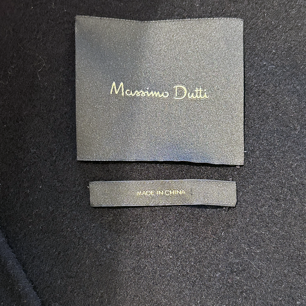 Black Massimo Dutti wool blend dress - Image 2