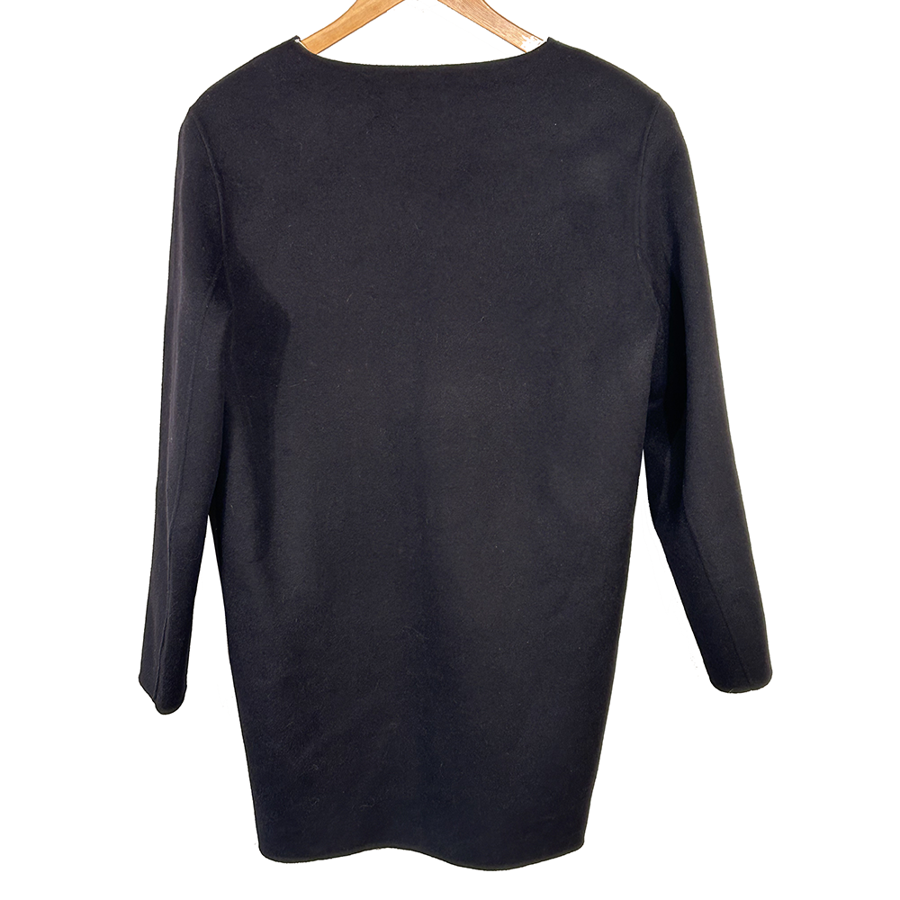 Black Massimo Dutti wool blend dress - Image 3