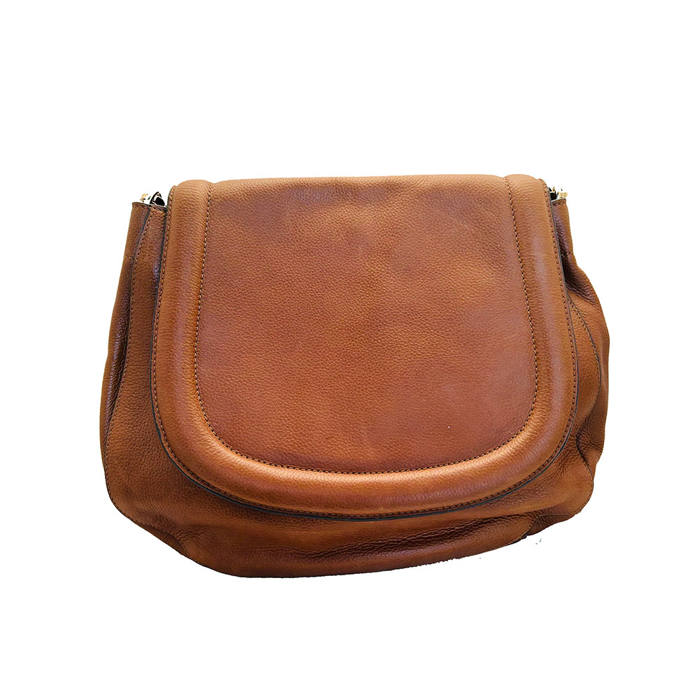 Brown leather Hobbs shoulder bag