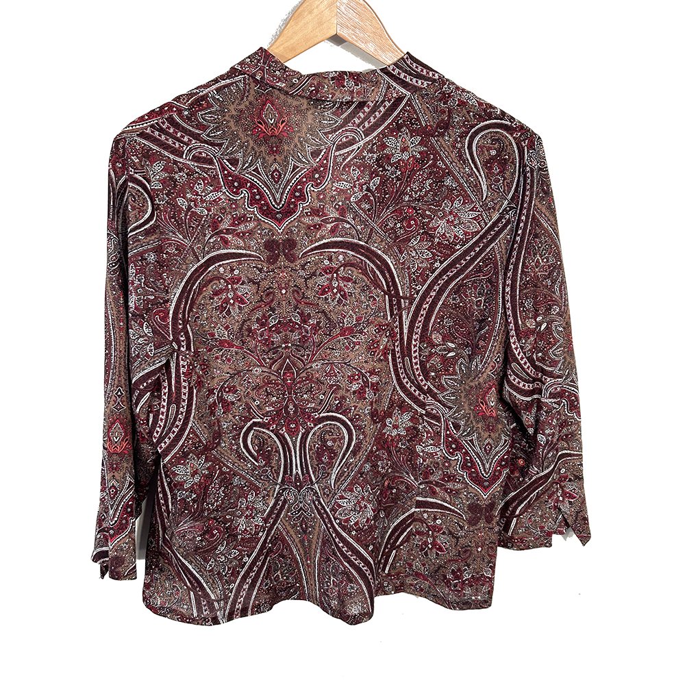 Vintage paisley print blouse - Image 2