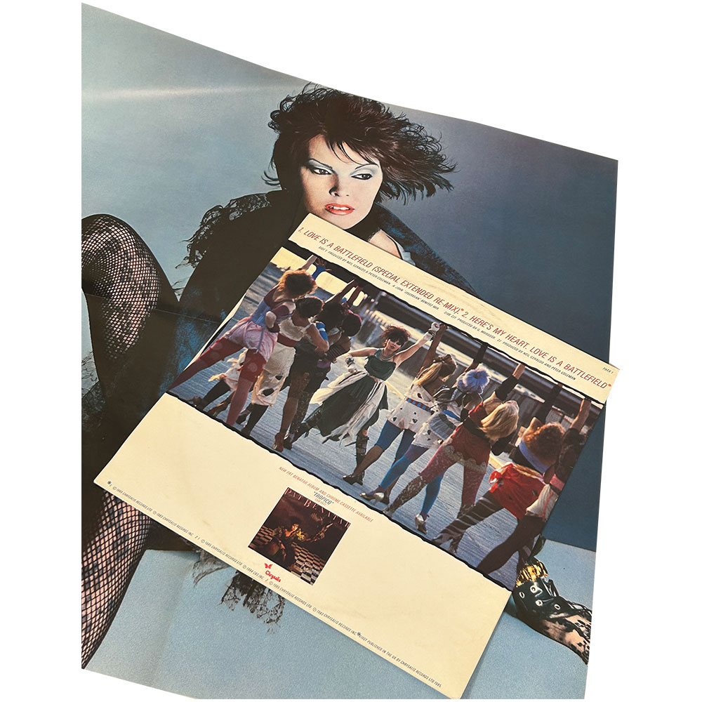 Pat Benatar 'Love is a Battlefield (extended remix) 12" vinyl (1985) - Image 2