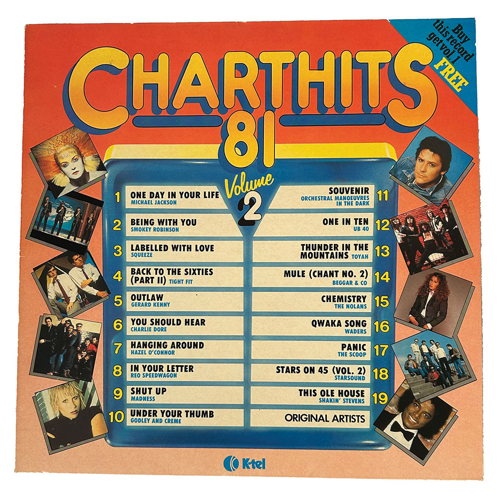 Chart Hits 1981 Vol. 2 compilation vinyl LP (1981)
