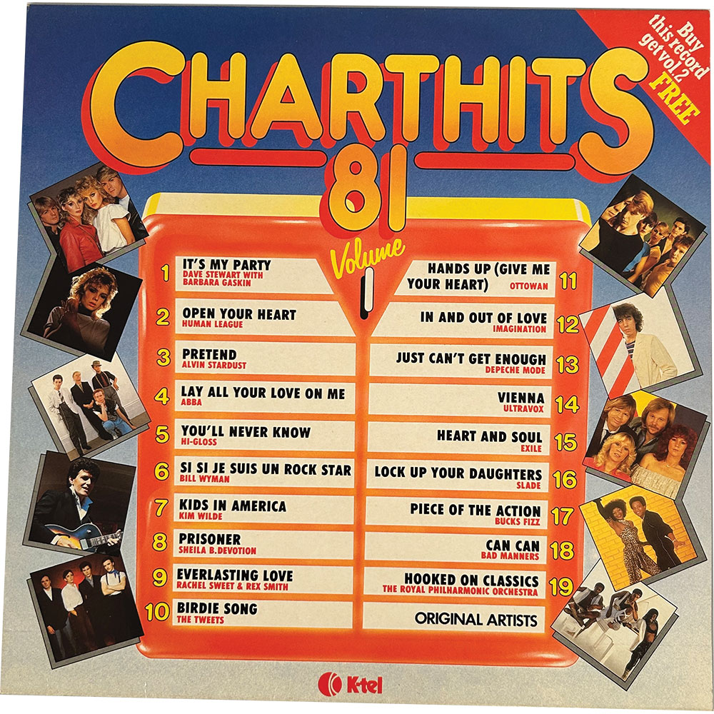 Chart Hits 1981 Vol. 1 compilation vinyl LP (1981)