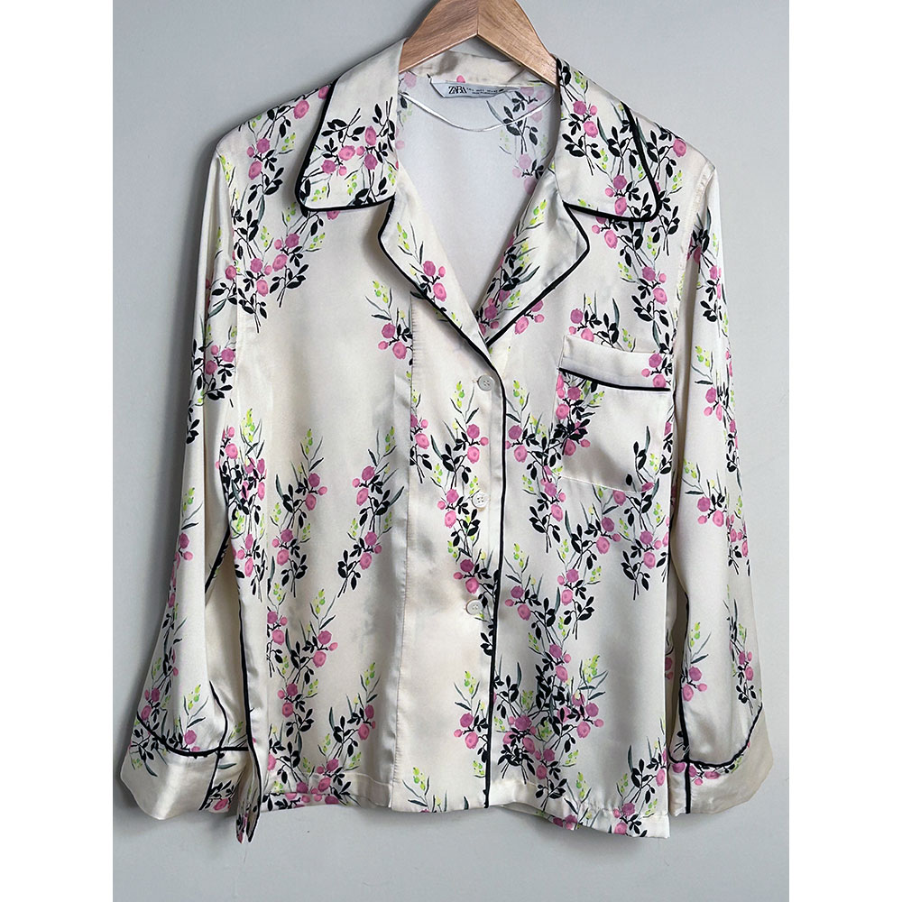 Satin Zara pyjama style shirt