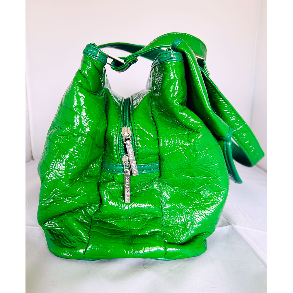Vintage green faux patent leather Suzy Smith bag - Image 2