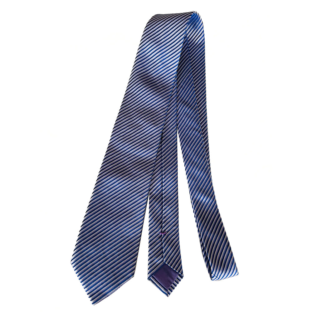 Purple stripe Hugo Boss silk tie