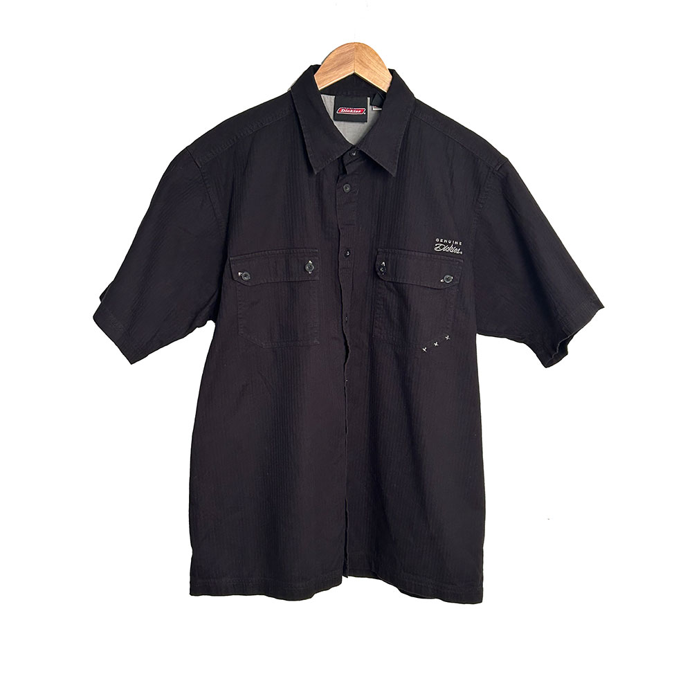Black embroidered 'Dickies' shirt