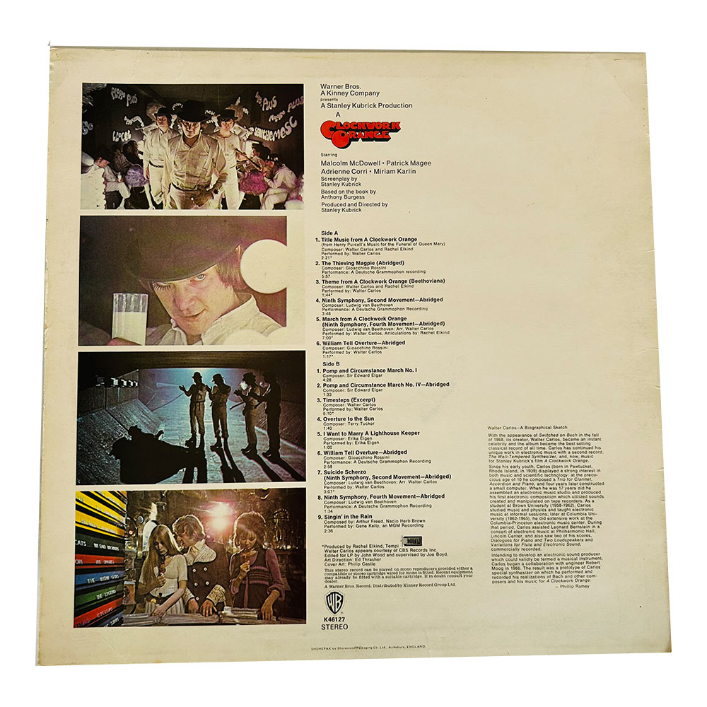 Stanley Kubrick's Clockwork Orange (soundtrack) vinyl LP (1972) - Image 2